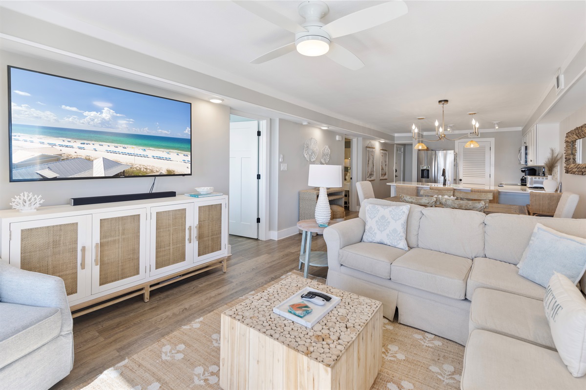 Gulf-Front Living Room