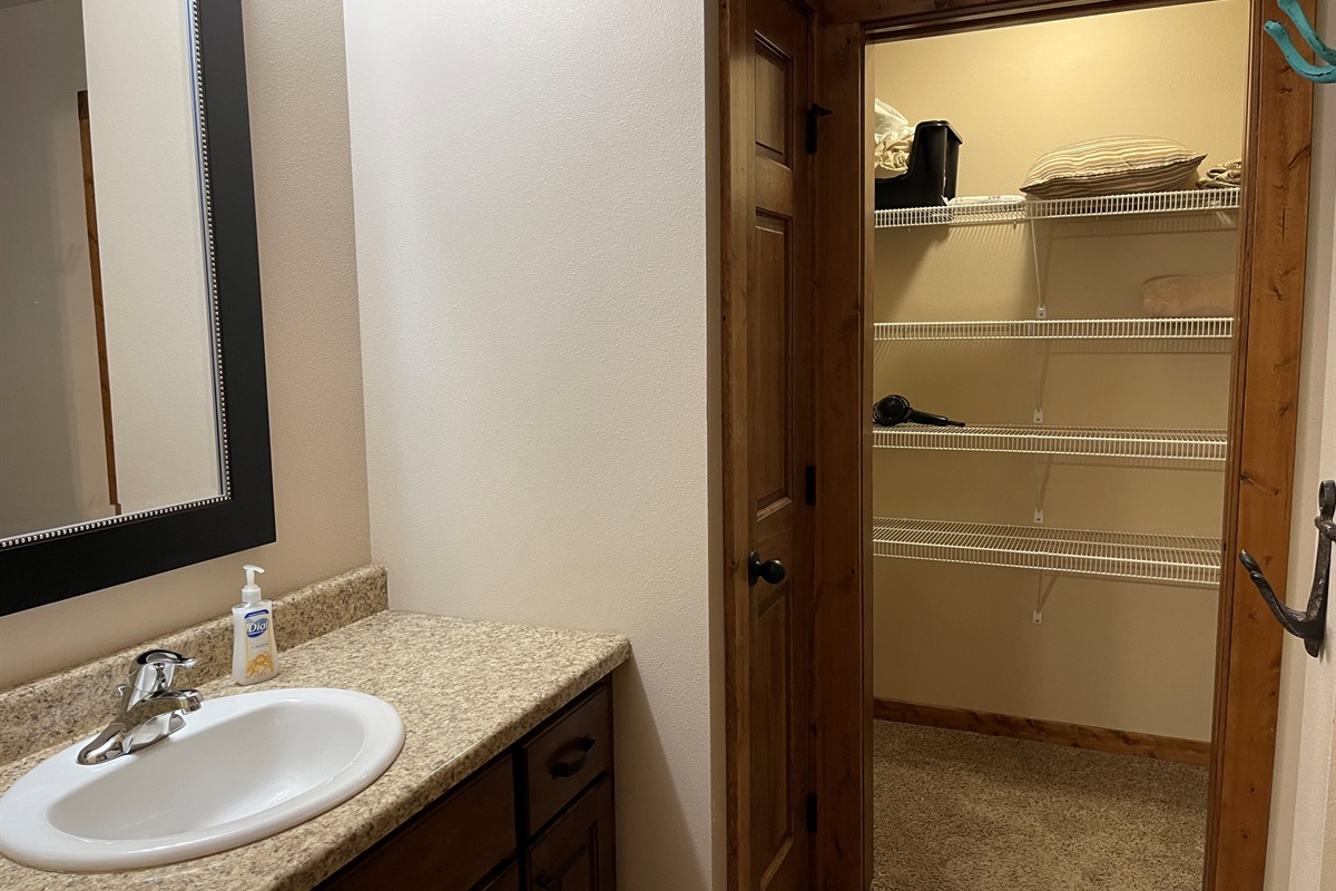 Master Bathroom with walk-in closet