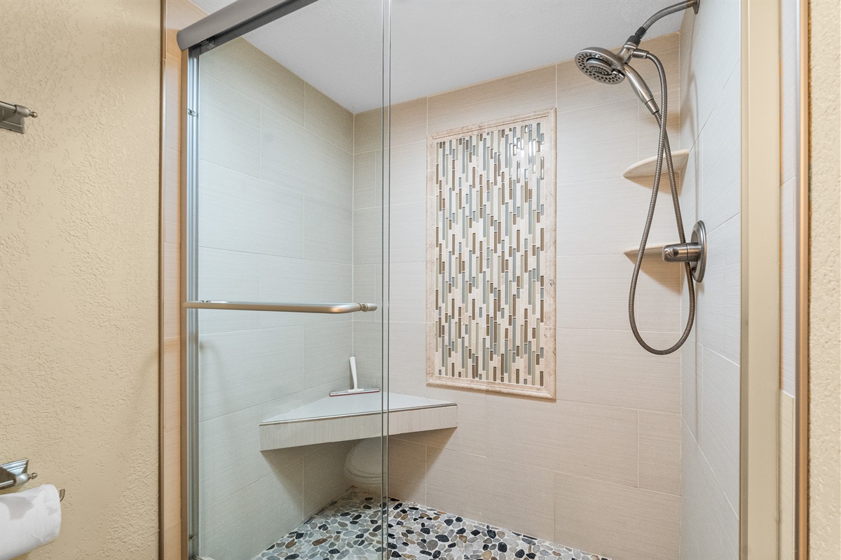 Primary Bath, ensuite, walk-in shower