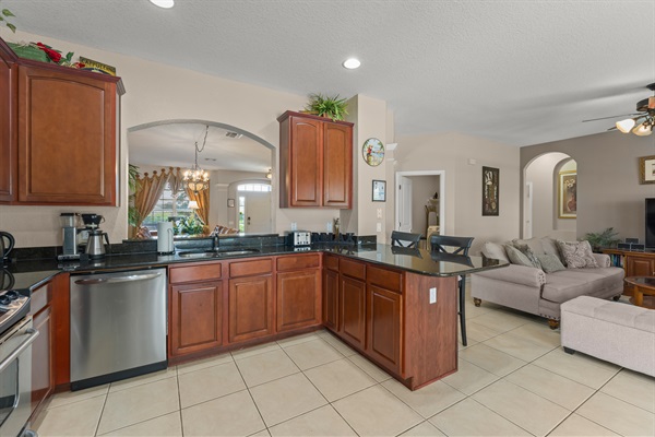 Fully Stocked Kitchen