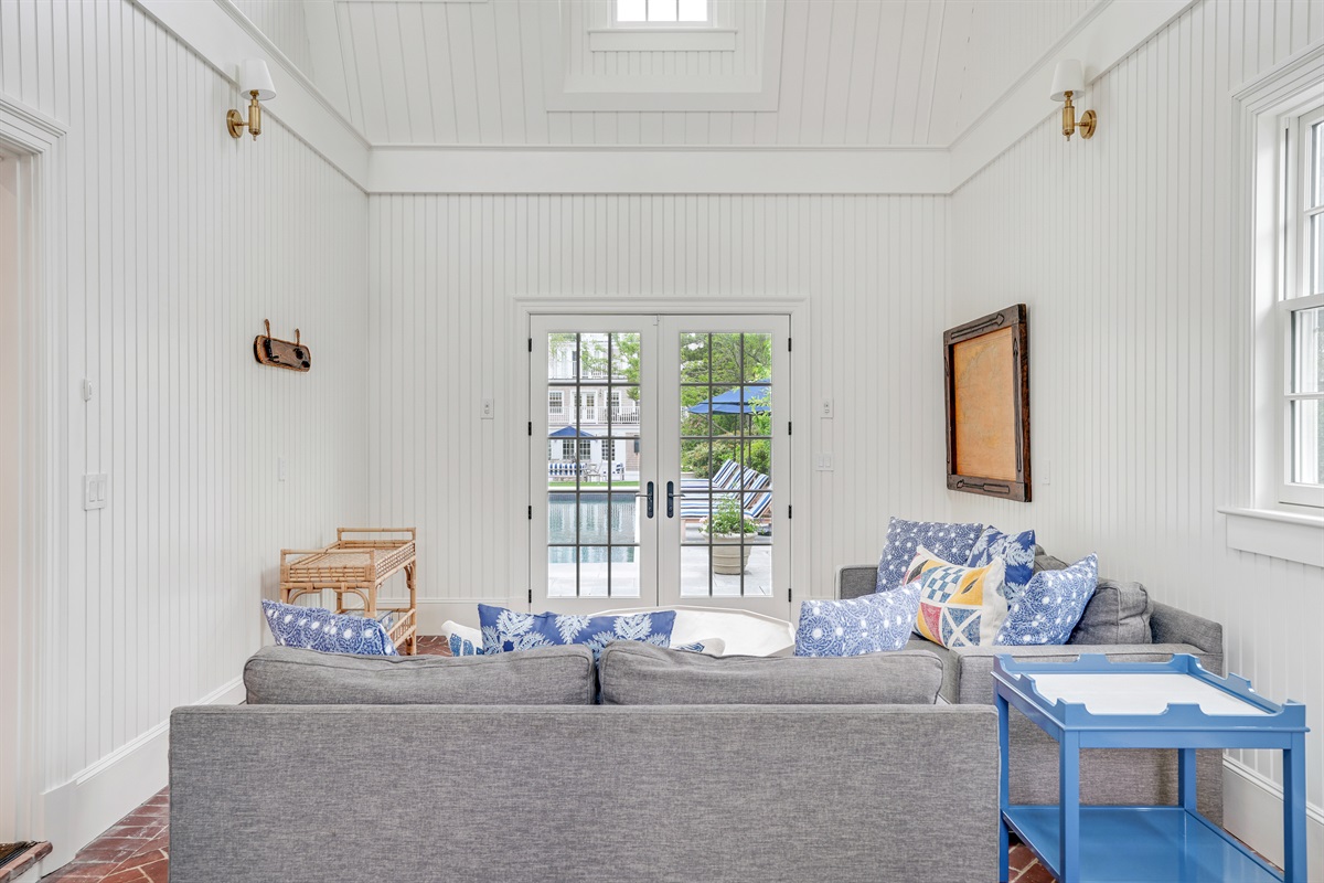 Pool House Living Area