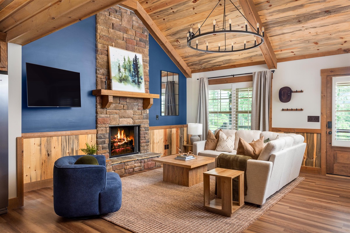 A perfect balance of rustic charm and modern design, crafted for cozy, connected moments.
