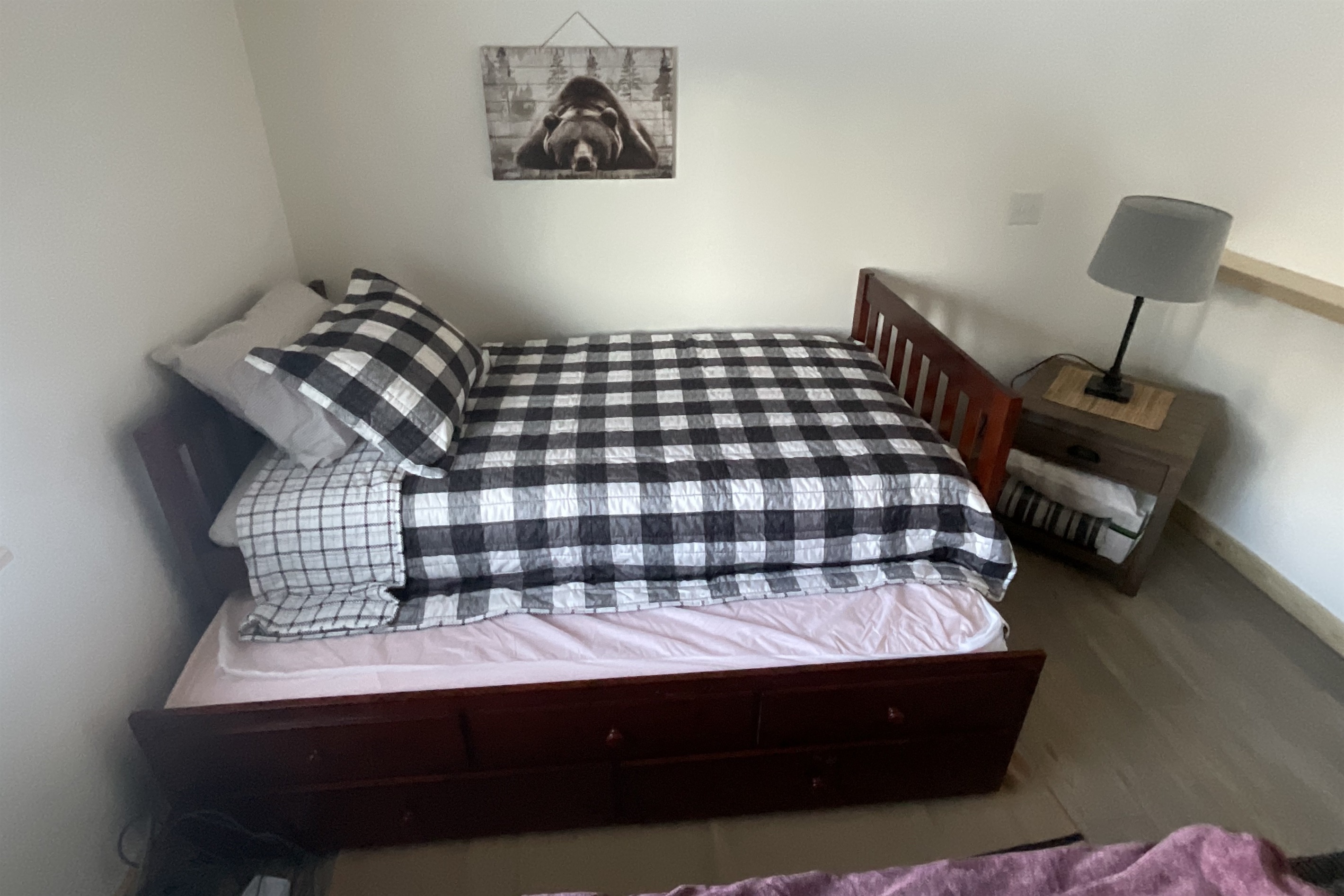 Loft - additional twin bed with trundle bed.
