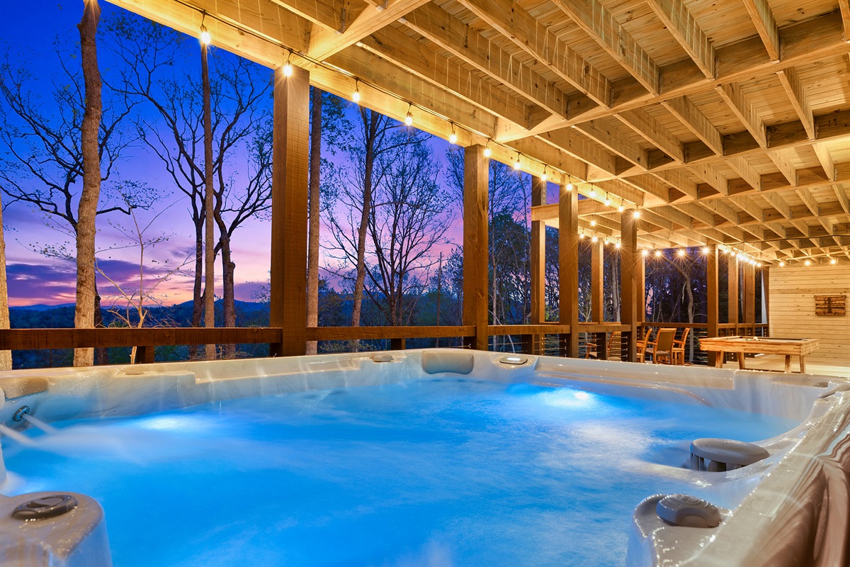Soak in views while relaxing in the hot tub!