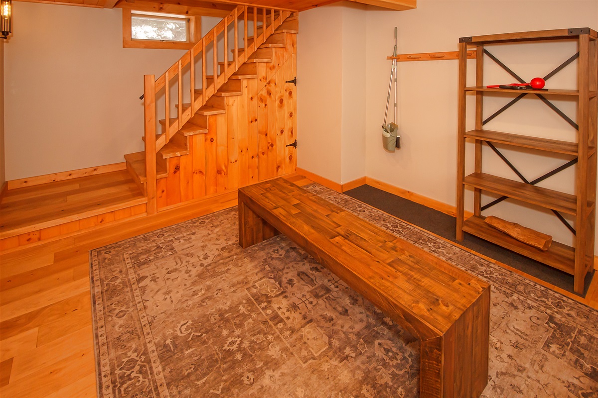 Mud room entry on first floor from front door