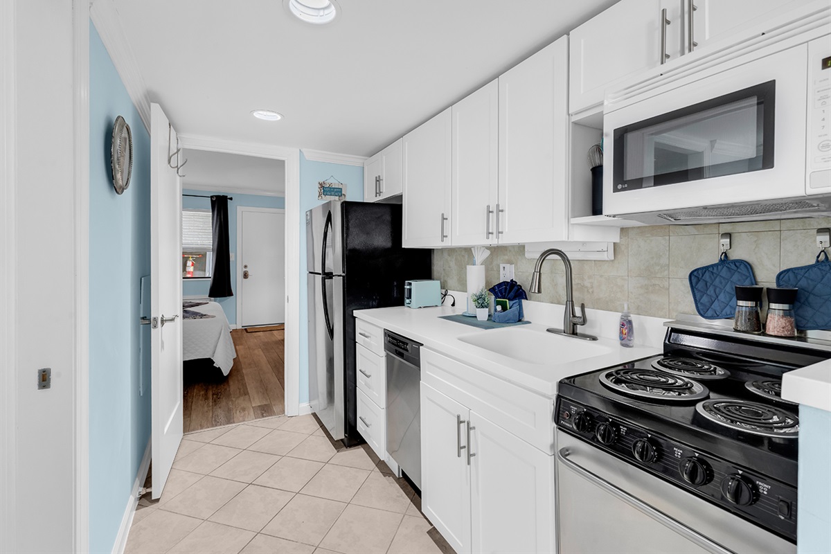 Enjoy a meal in the fully equipped kitchen