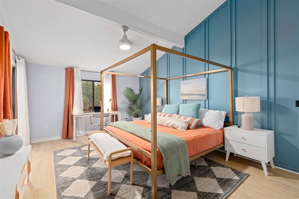 Have a good night's rest in the Master Bedroom with a KING sized bed after a long day at the beach