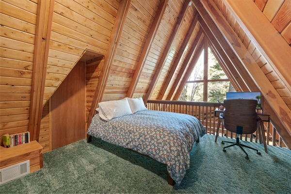 Private loft with queen bed