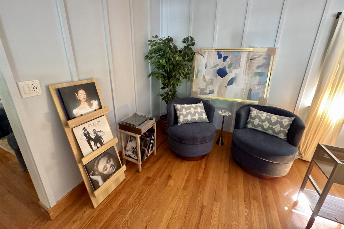 Spin a record and unwind after a day on the water