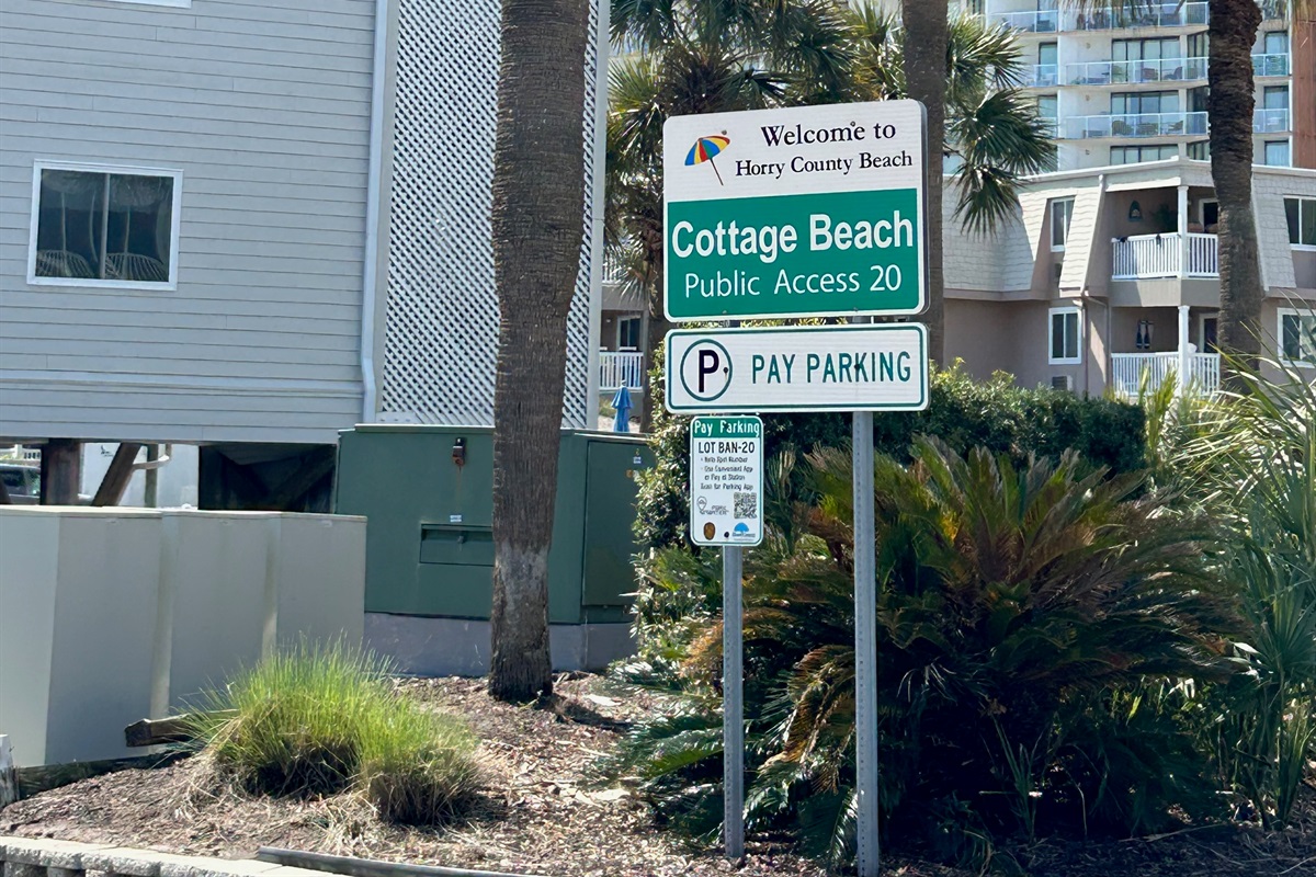 Entrance to Beach just across Shore Drive
