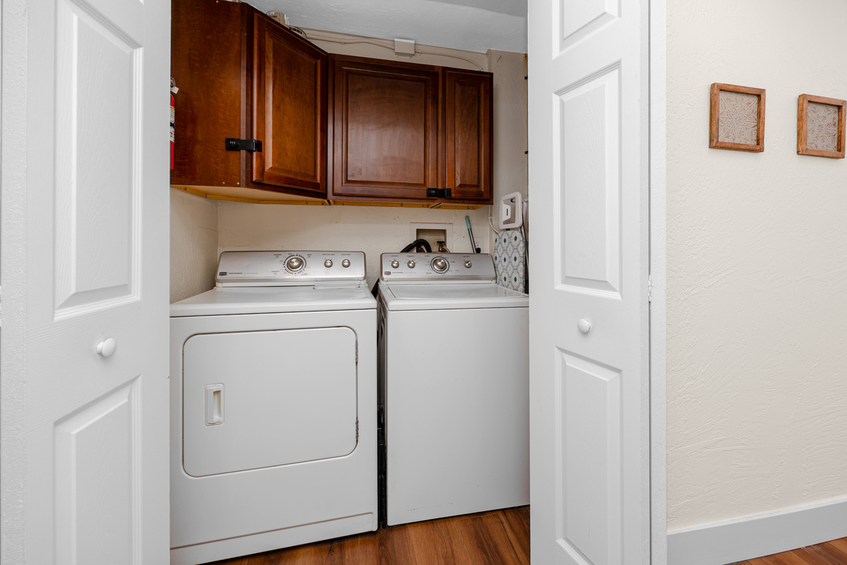 In unit washer and dryer