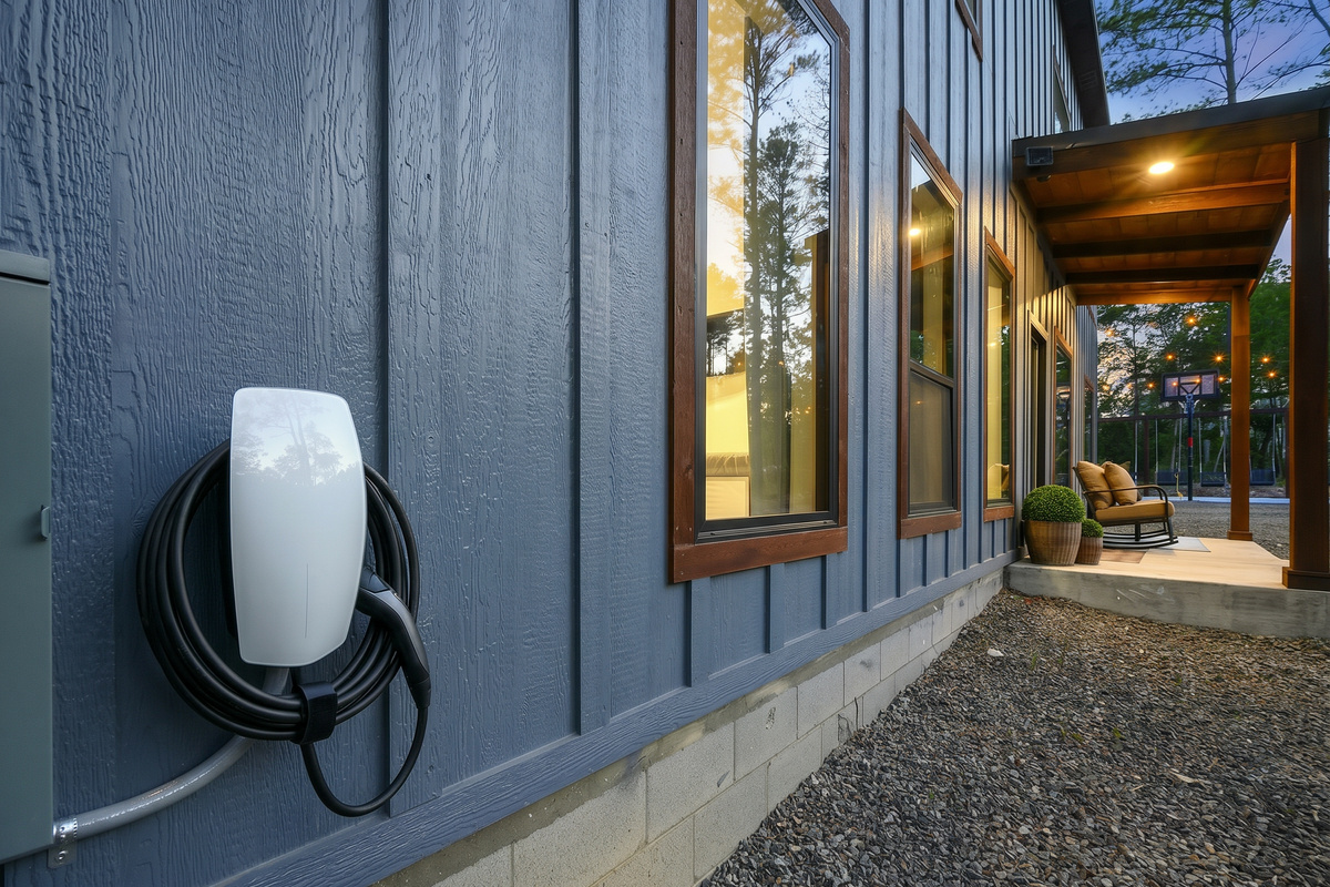 EV ready. Charge up right at the cabin with a Level 2 EV charger, so your car can recharge while you unplug and enjoy your stay.