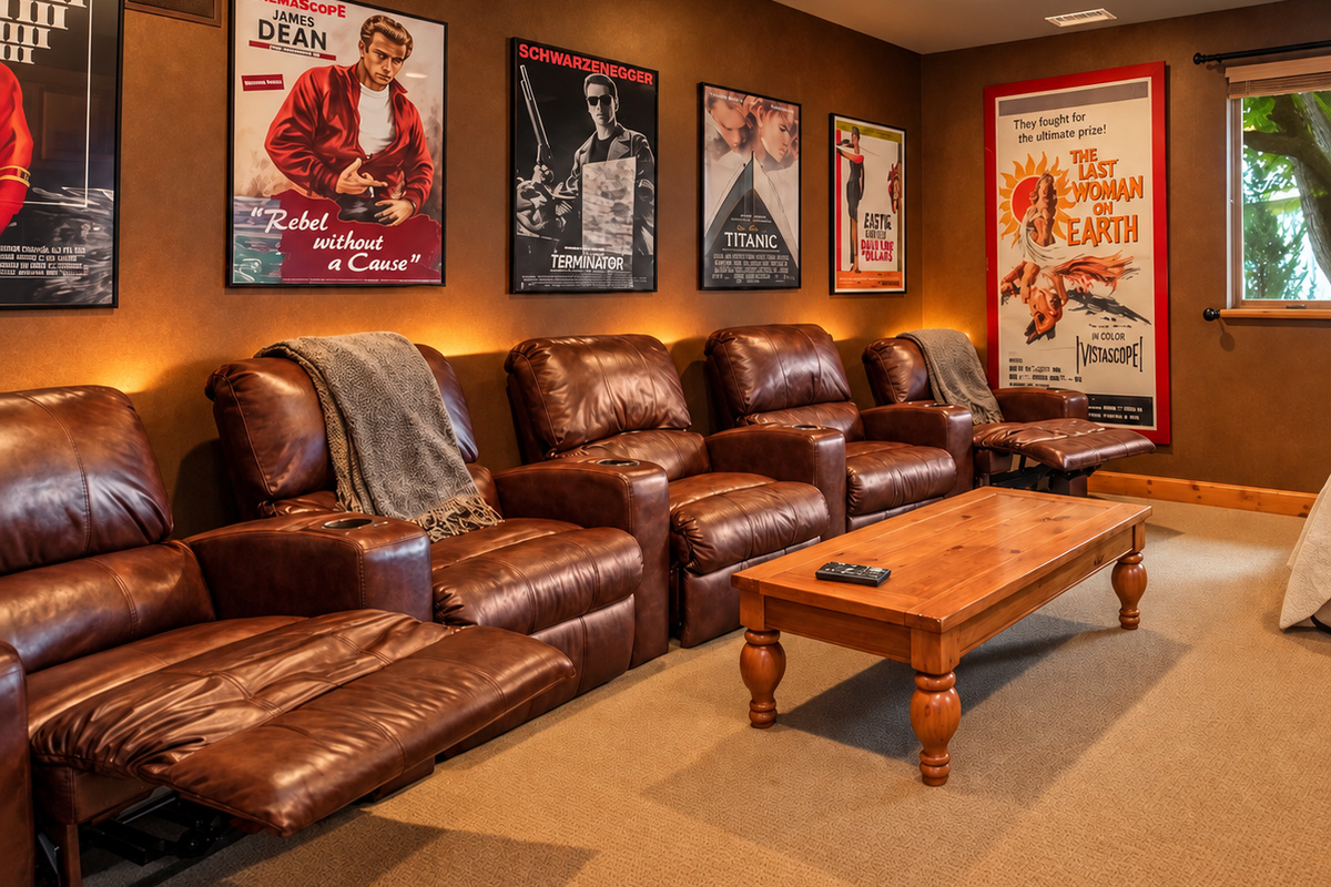 The ultimate family hangout: movies, popcorn, games & laughter