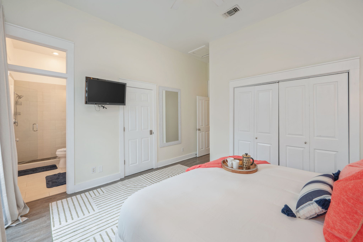 Primary bedroom is the perfect retreat
