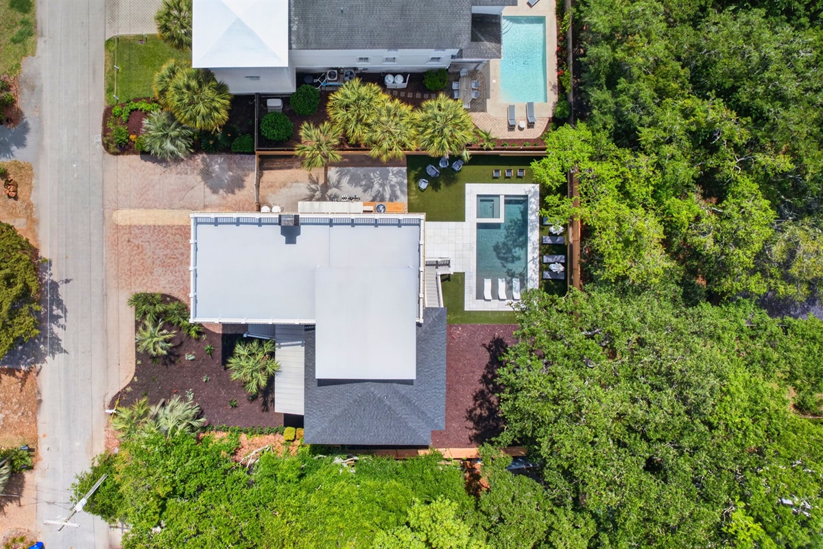 Aerial View | Sun Kissed by the Sea | 3007 Cameron Blvd | Isle of Palms, SC | IOP Escapes
