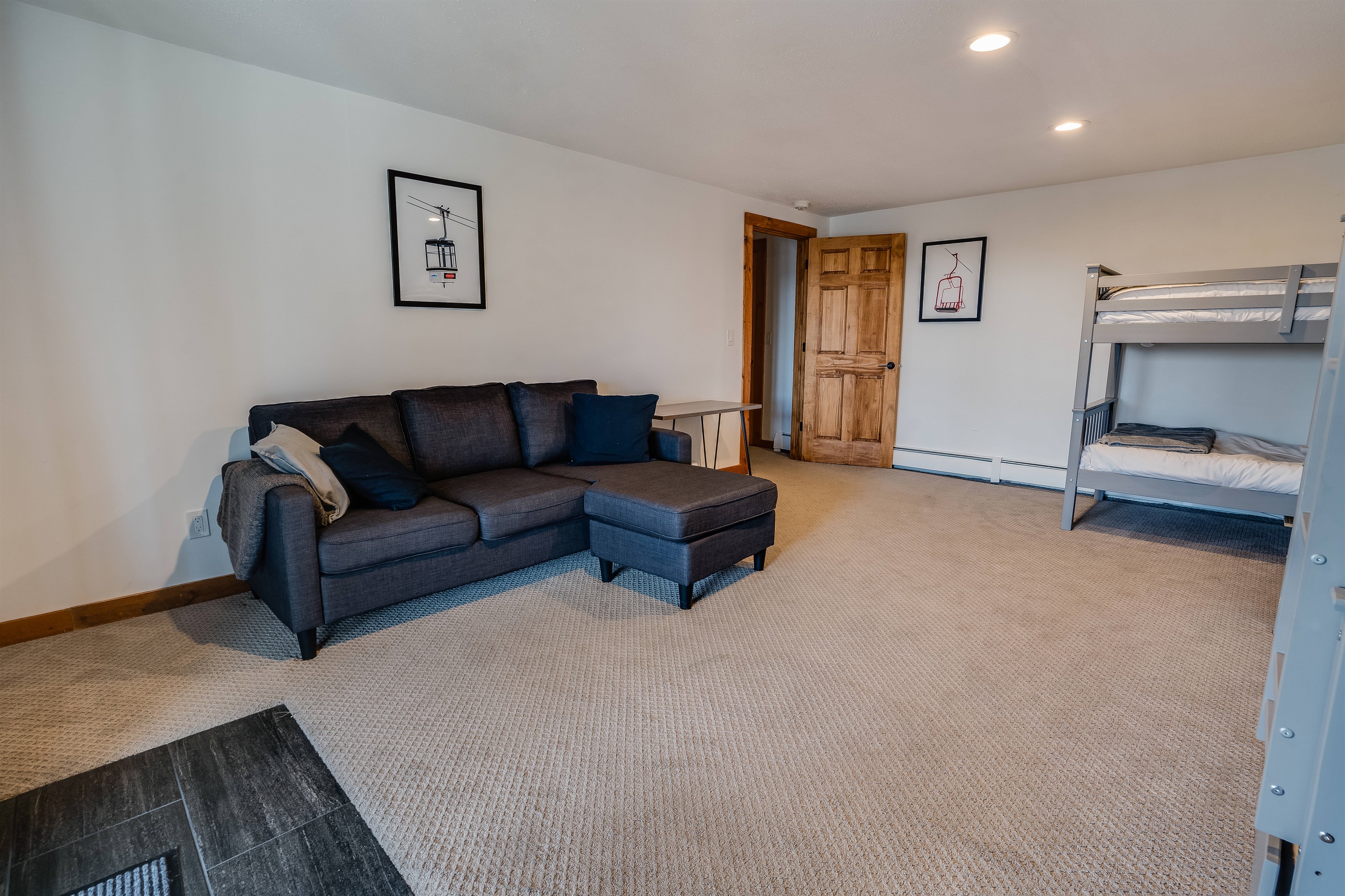 Pullout couch for extra sleeping space