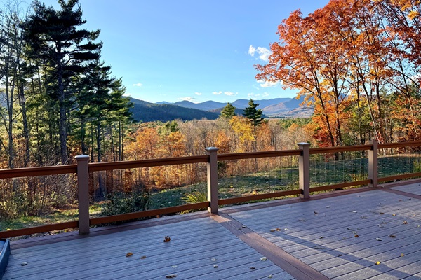 View of White Mountains from back deck