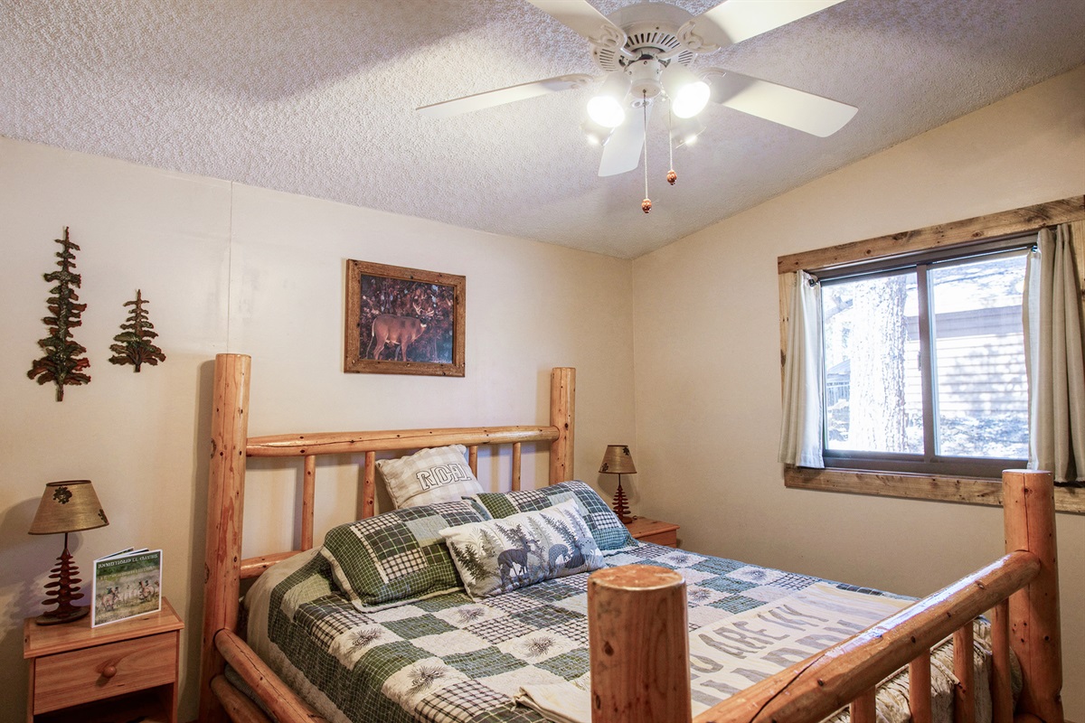 Cozy bedding and peaceful surroundings for ultimate rest.