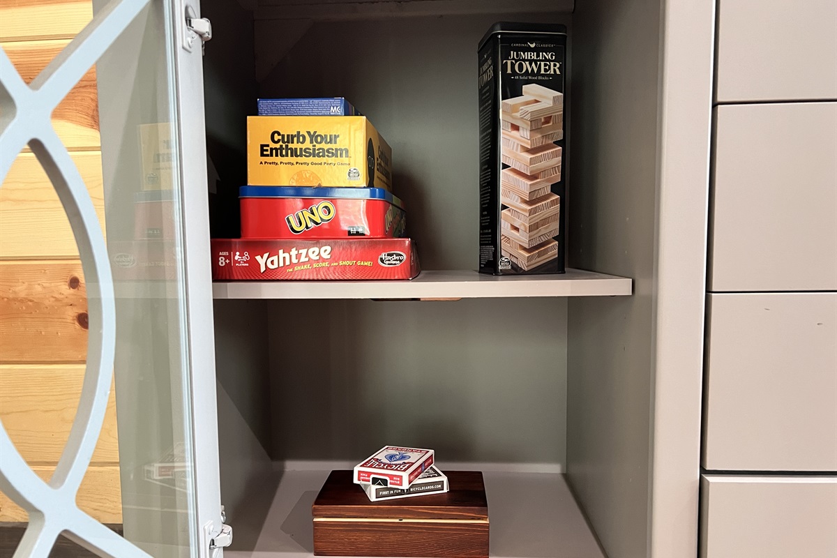 Lots of games for a fun day of entertainment.