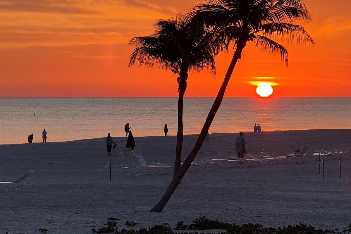 Sunset views from lanai
