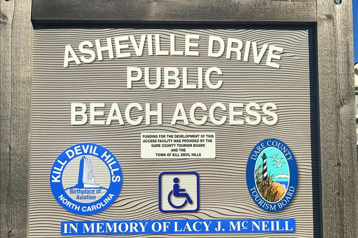 Admiral's Watch OBX — beach access road