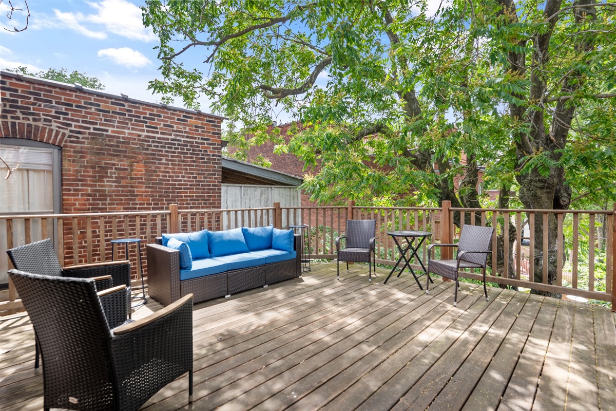 Step outside to your private deck off the Primary Suite and enjoy a quiet moment above the city.