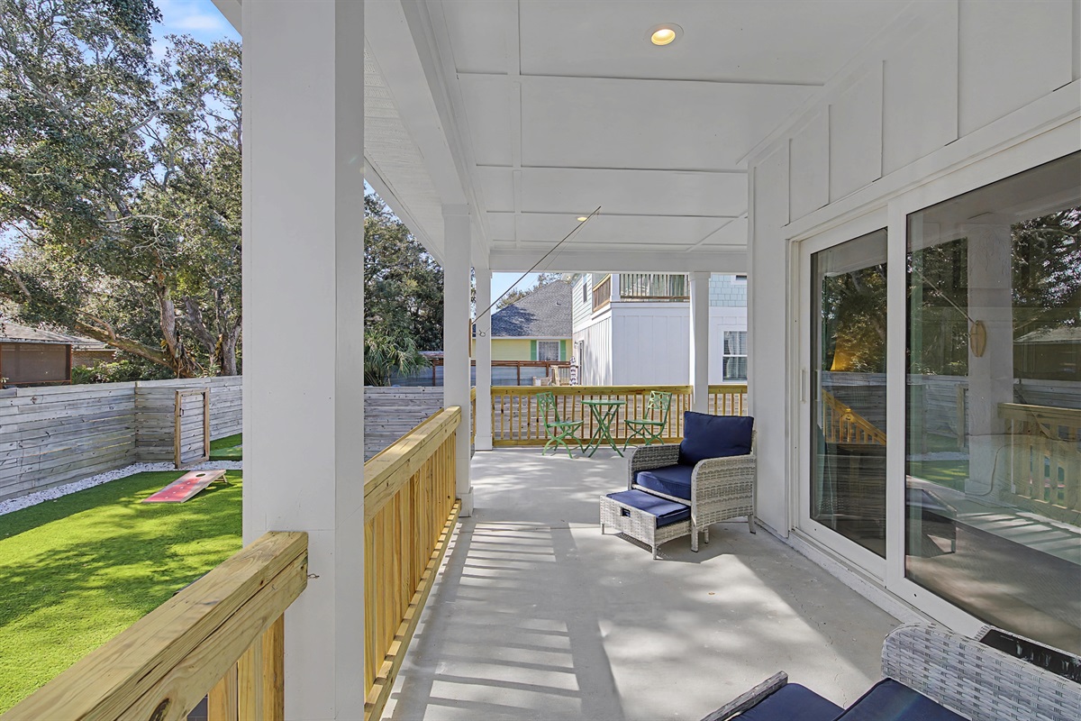 Or relax and lounge with your morning coffee