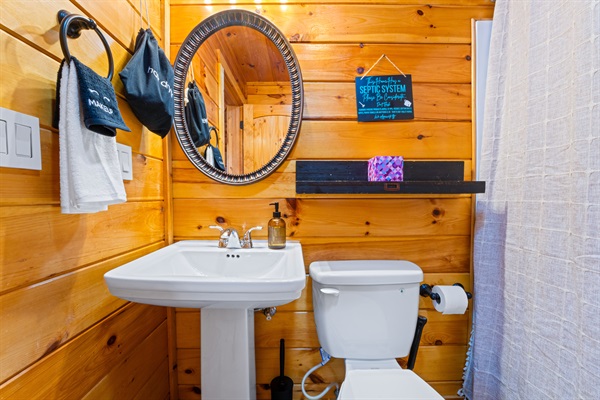 Full bathroom downstairs.