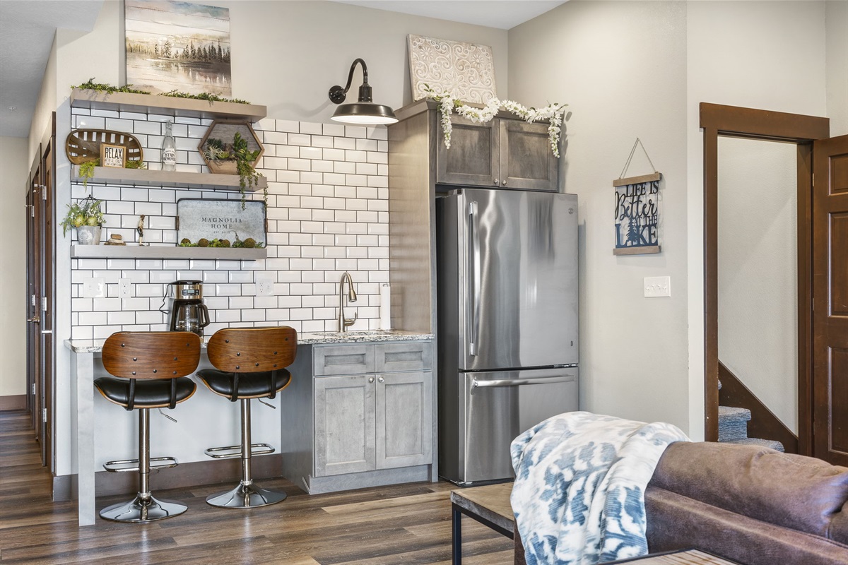 Lower level area, second refrigerator here