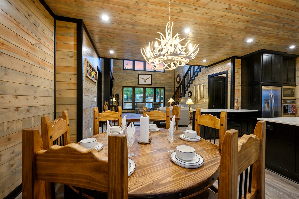 2 large dining tables for ample seating!
