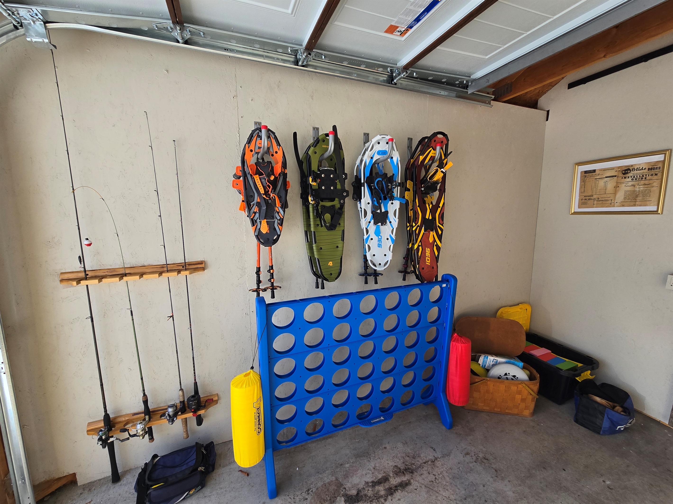 Snow shoes available for use during winter months.