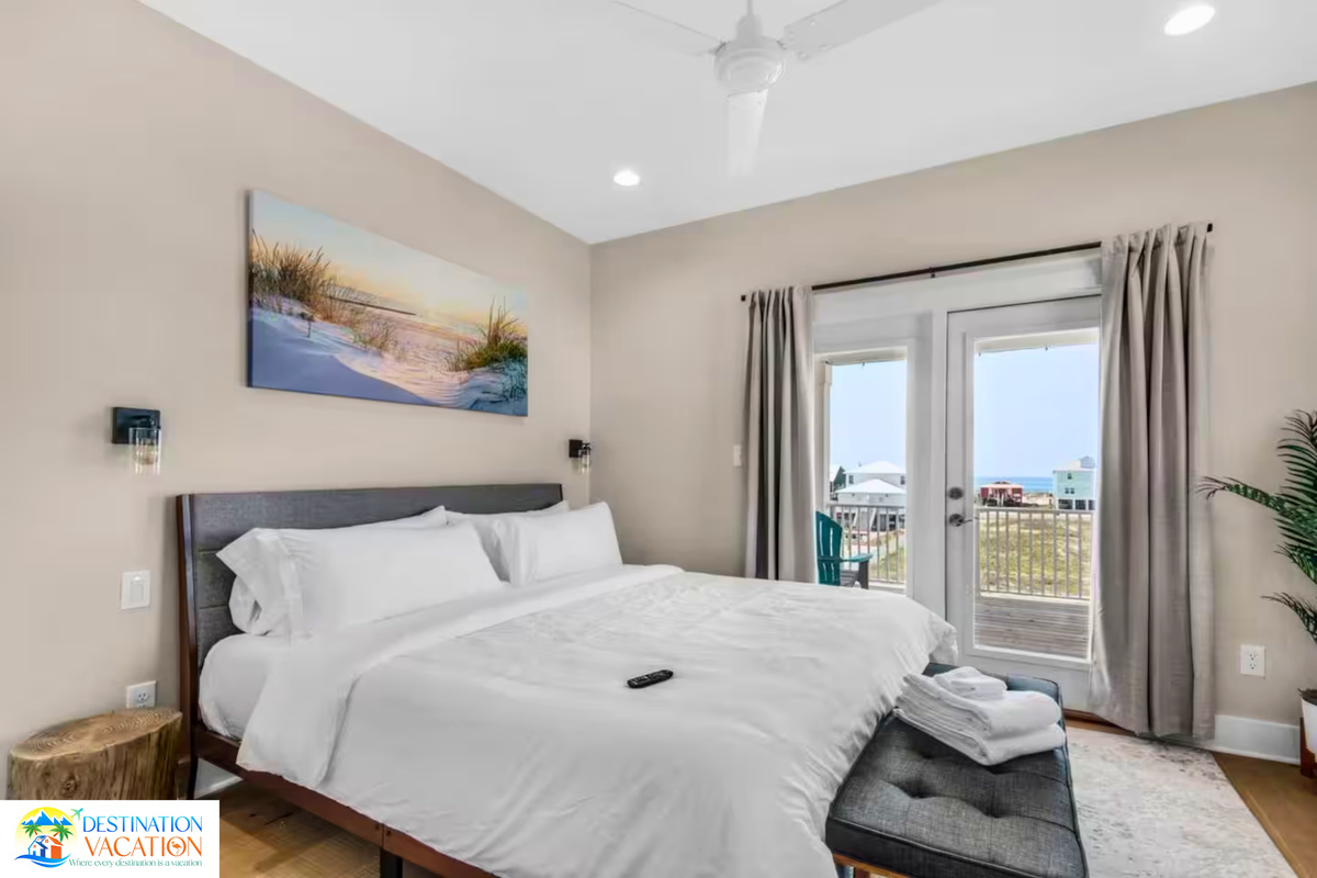 A peaceful bedroom retreat filled with natural light.