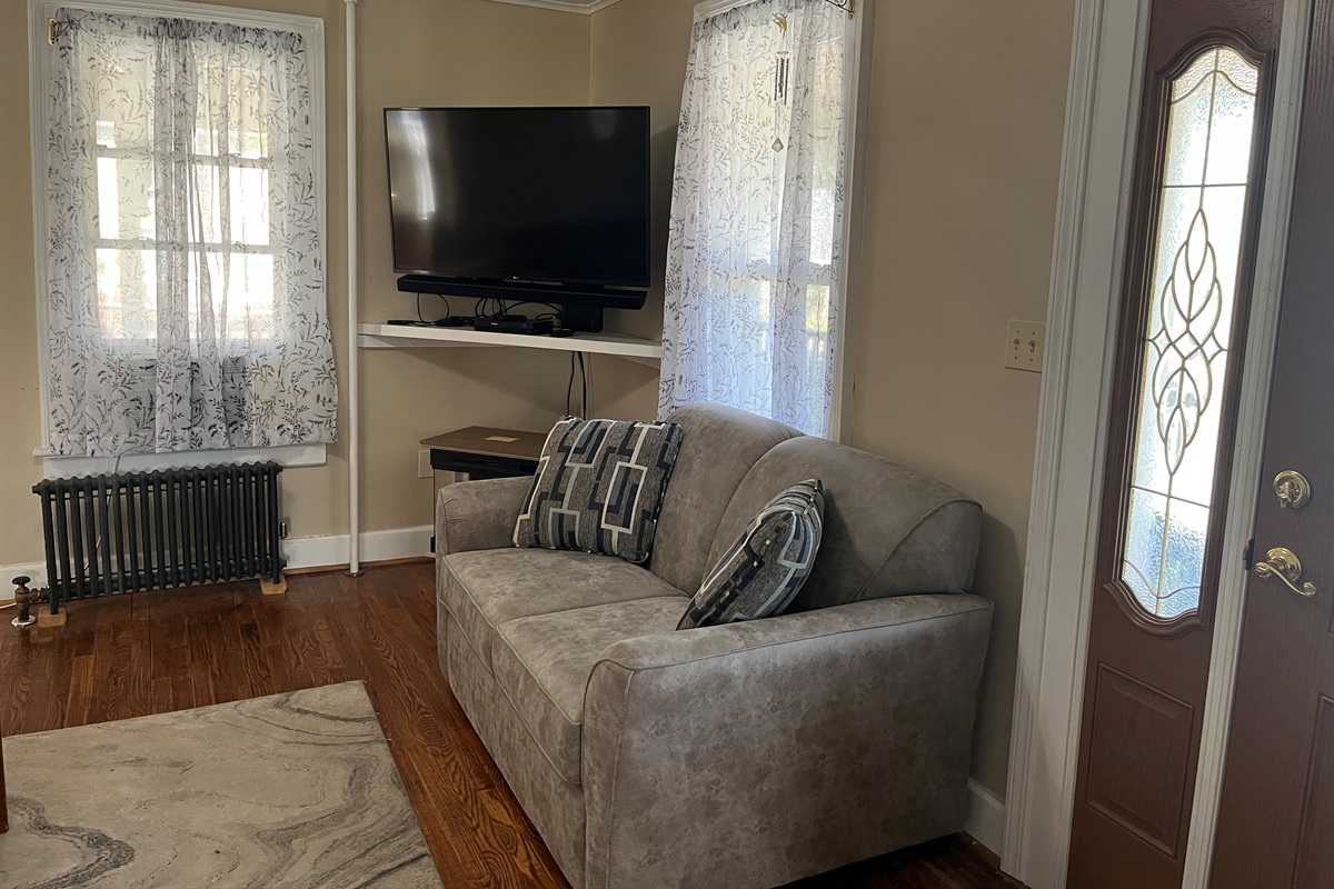 Living room, just off kitchen