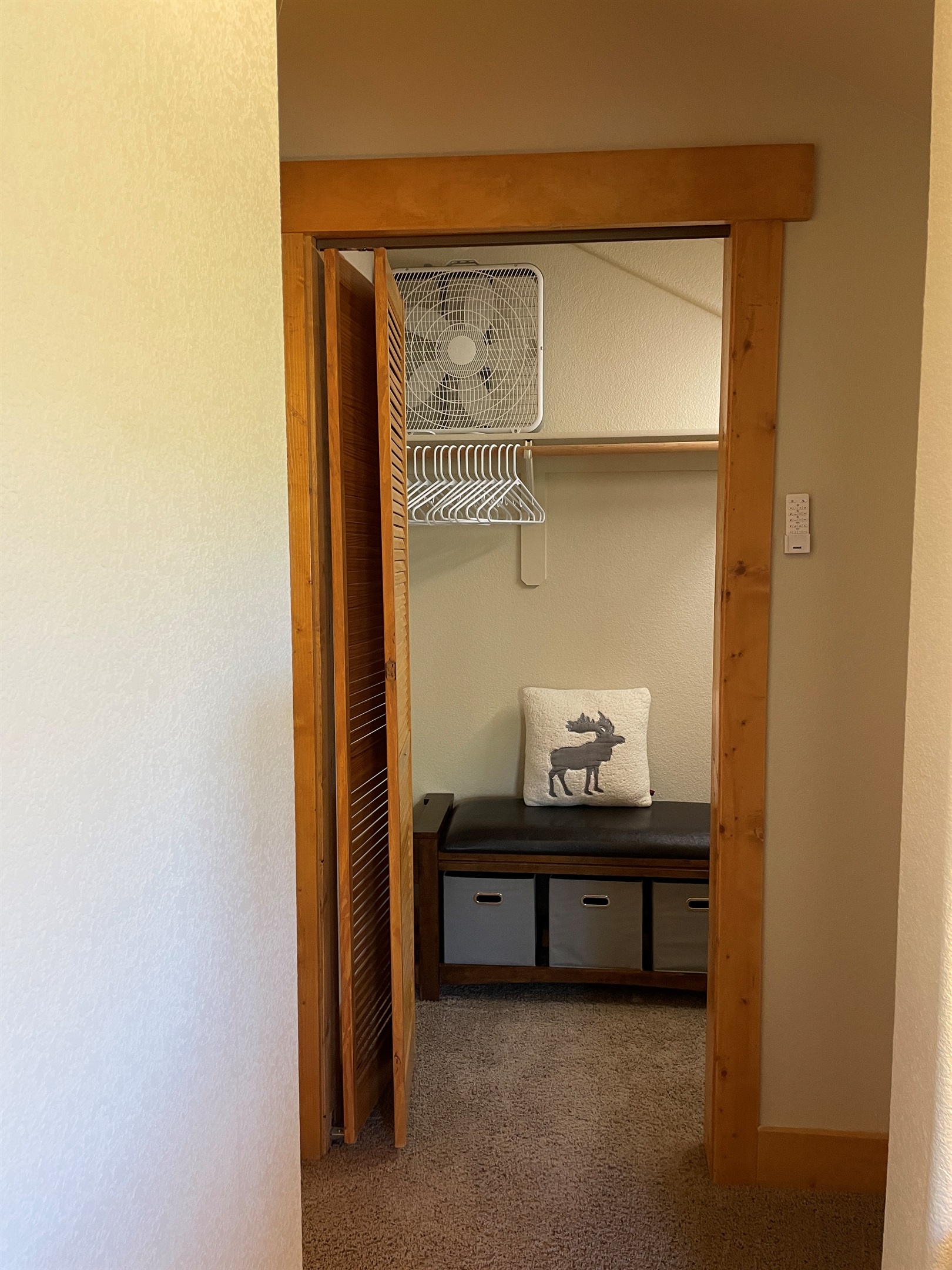 Walk in master closet