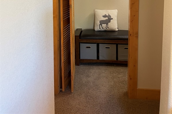 Walk in master closet