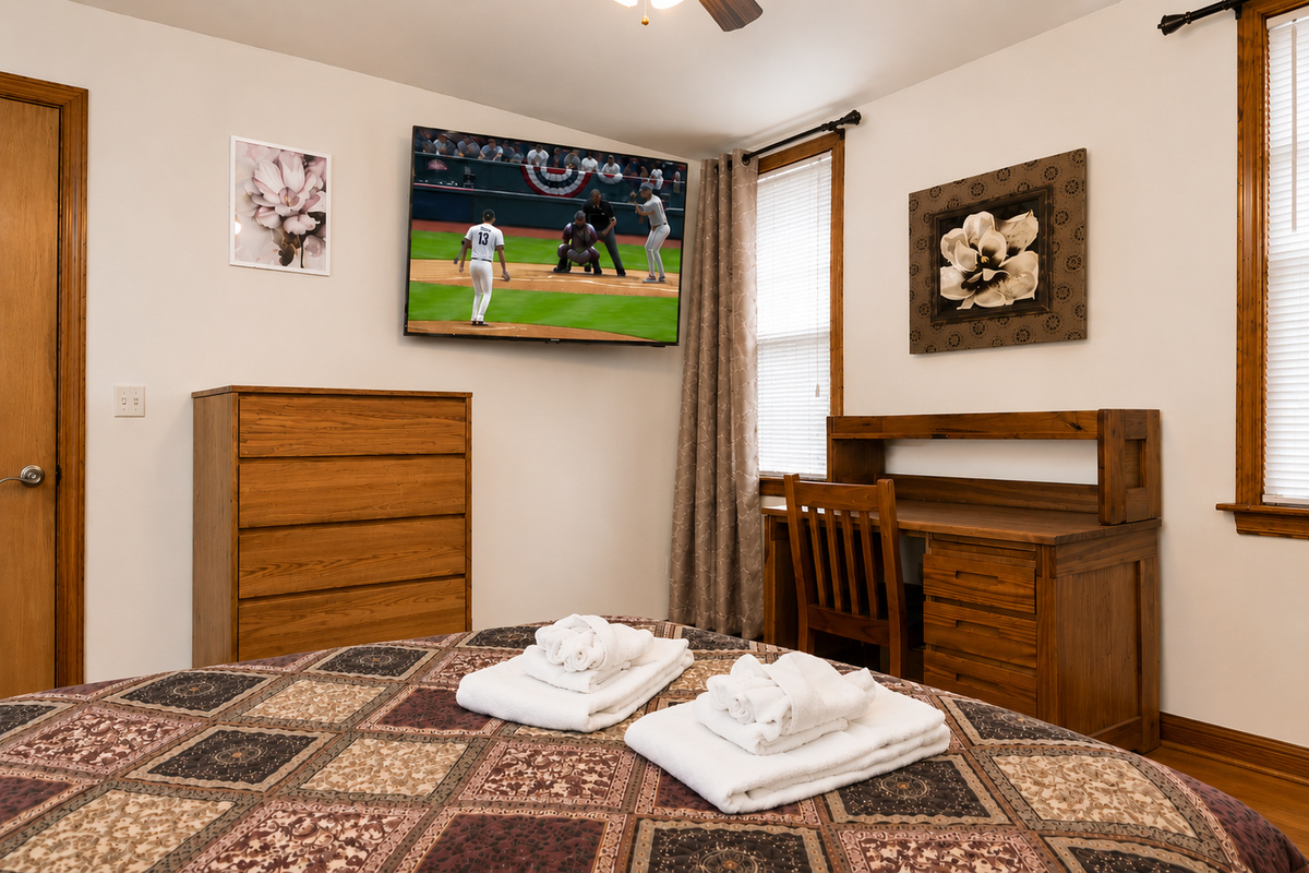 Bedroom #2 with a queen bed