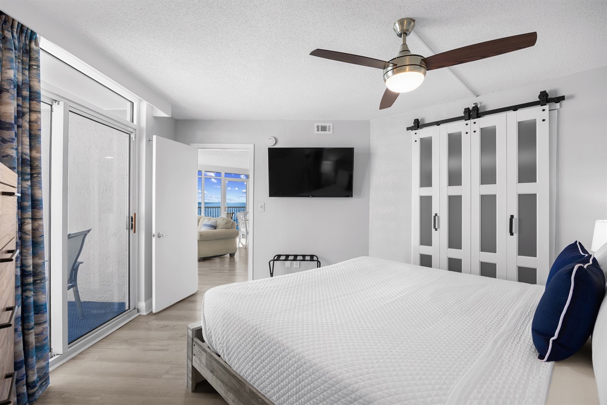 King Master Suite with Small Private Balcony