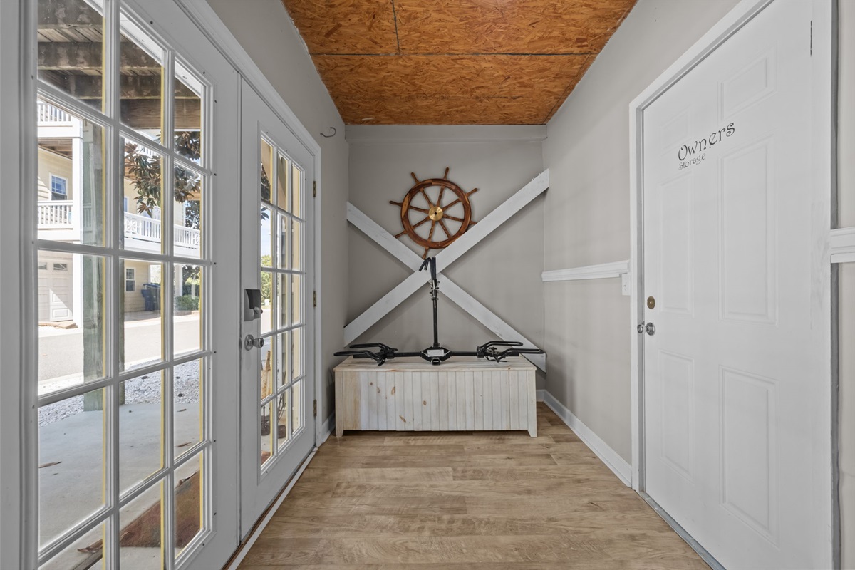 Entrance to home and owner's closet