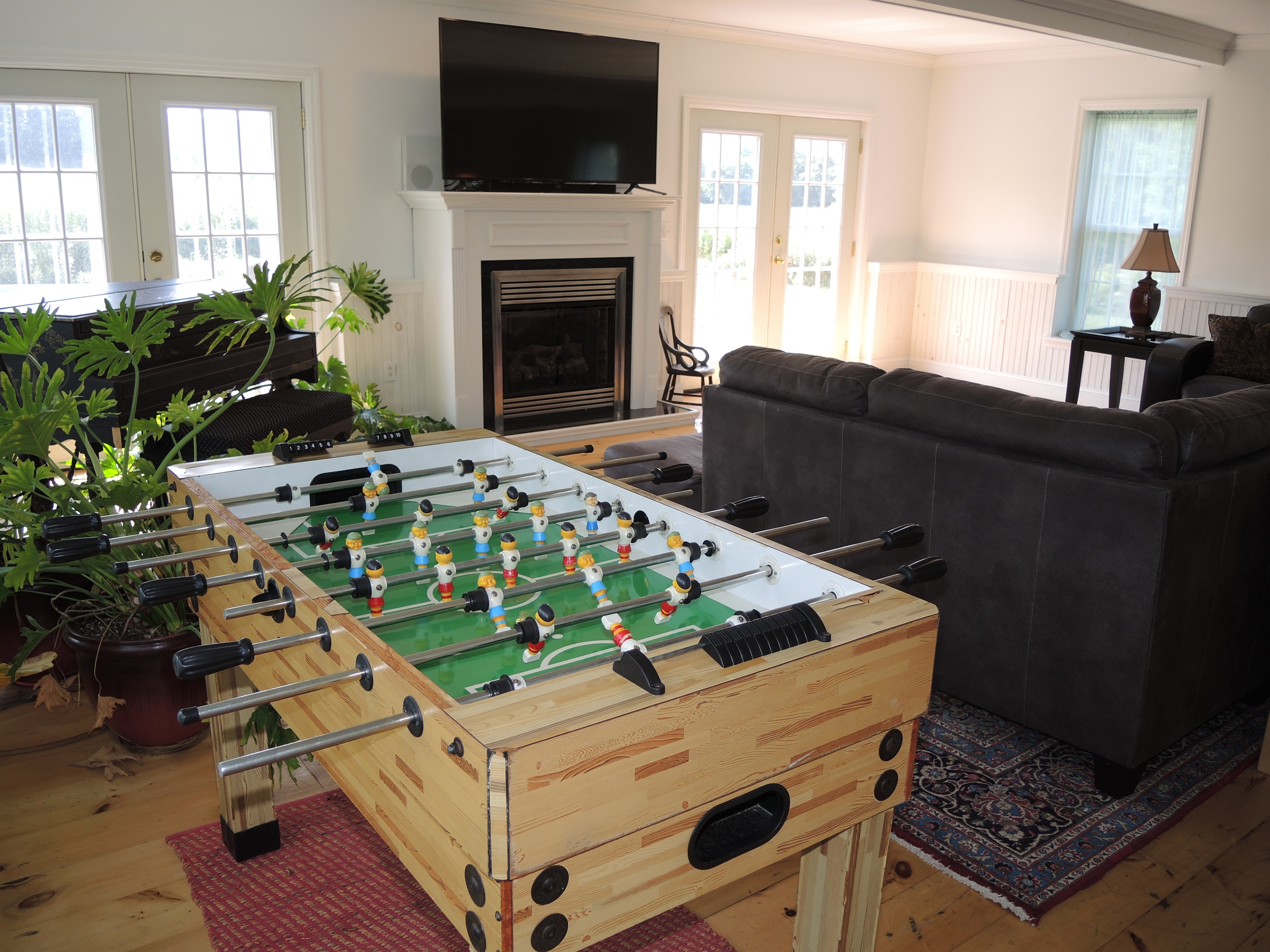 Foosball in living room