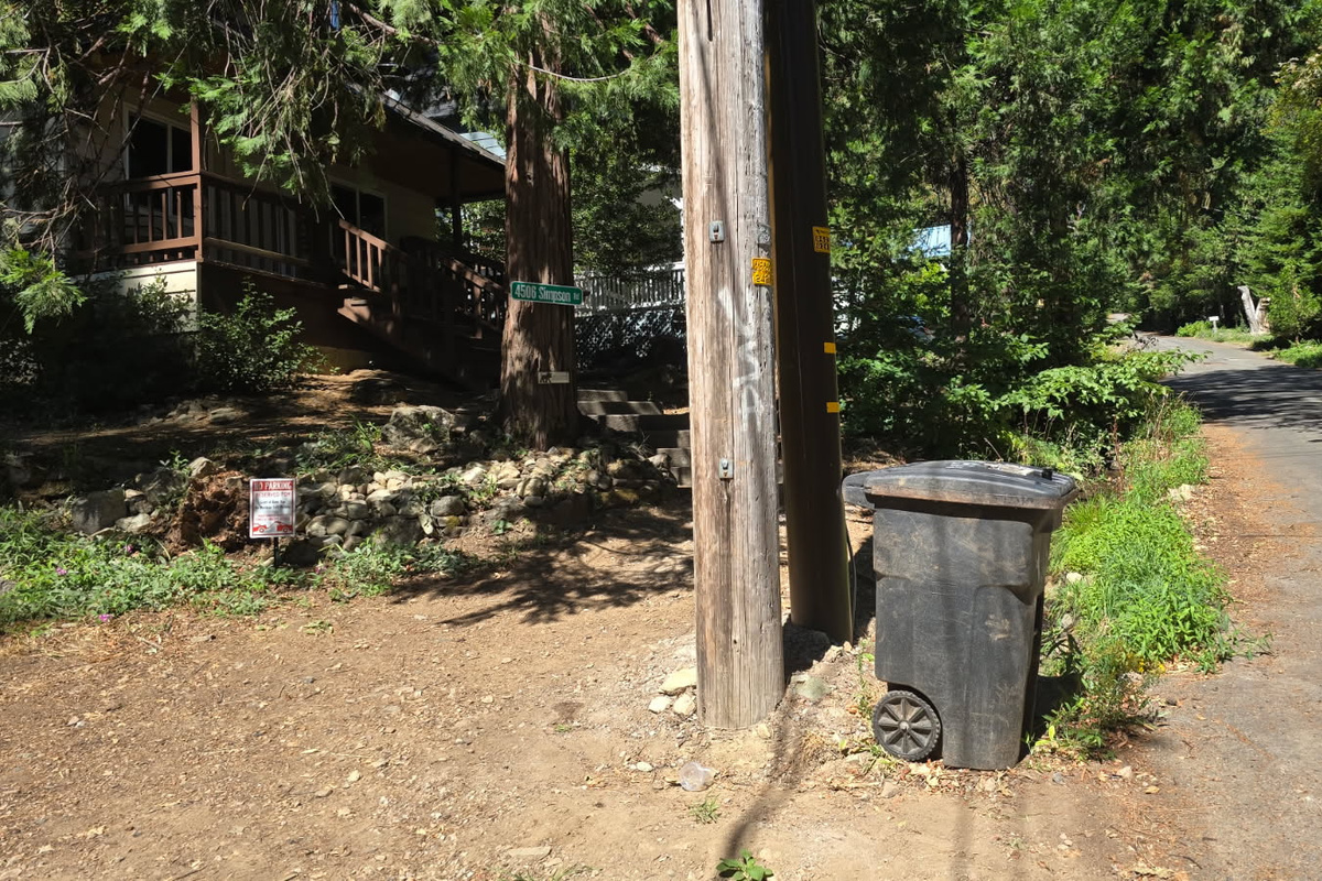 Trash Can Location for Service