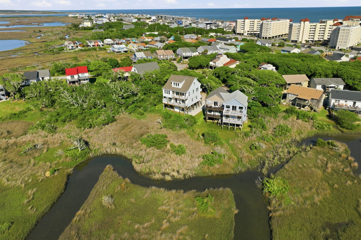 Beautiful coastal location surrounded by marsh views, beach access, and natural Lowcountry scenery