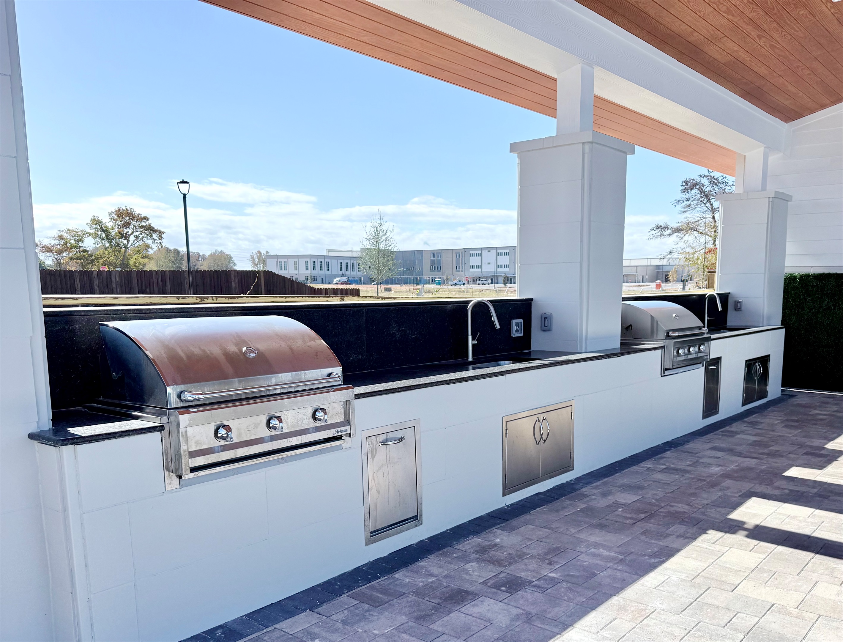 Two complete outdoor kitchens for your use