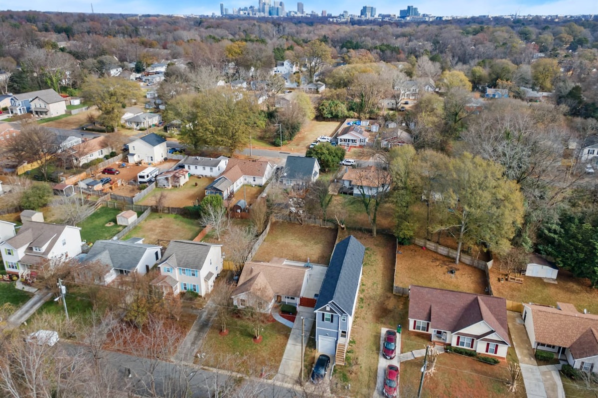 Above view of the property.