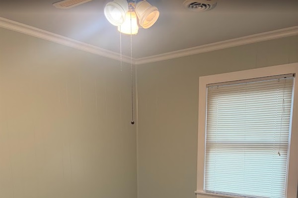 This bedroom will have bunk beds, with a twin over full. Trim is complete here as well!