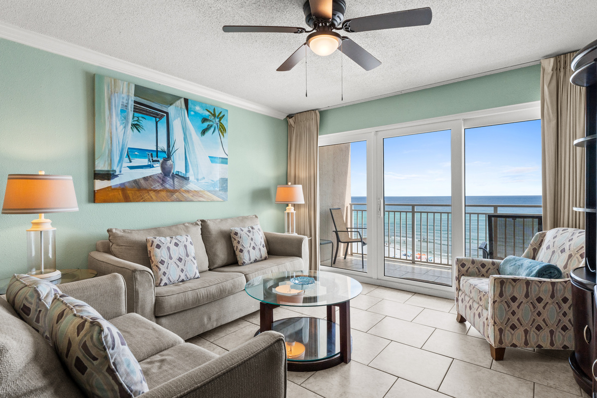 Living Room with Beach View and Queen Sleeper Sofa