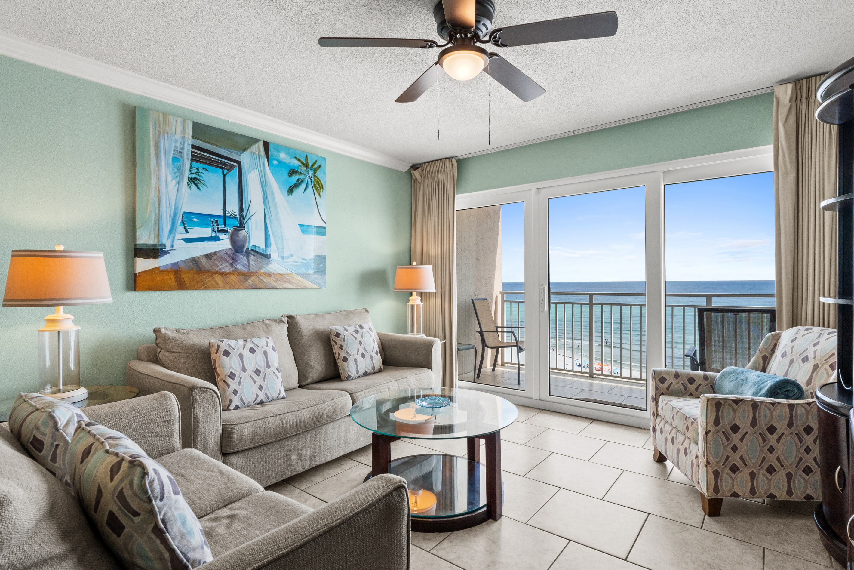Living Room with Beach View and Queen Sleeper Sofa
