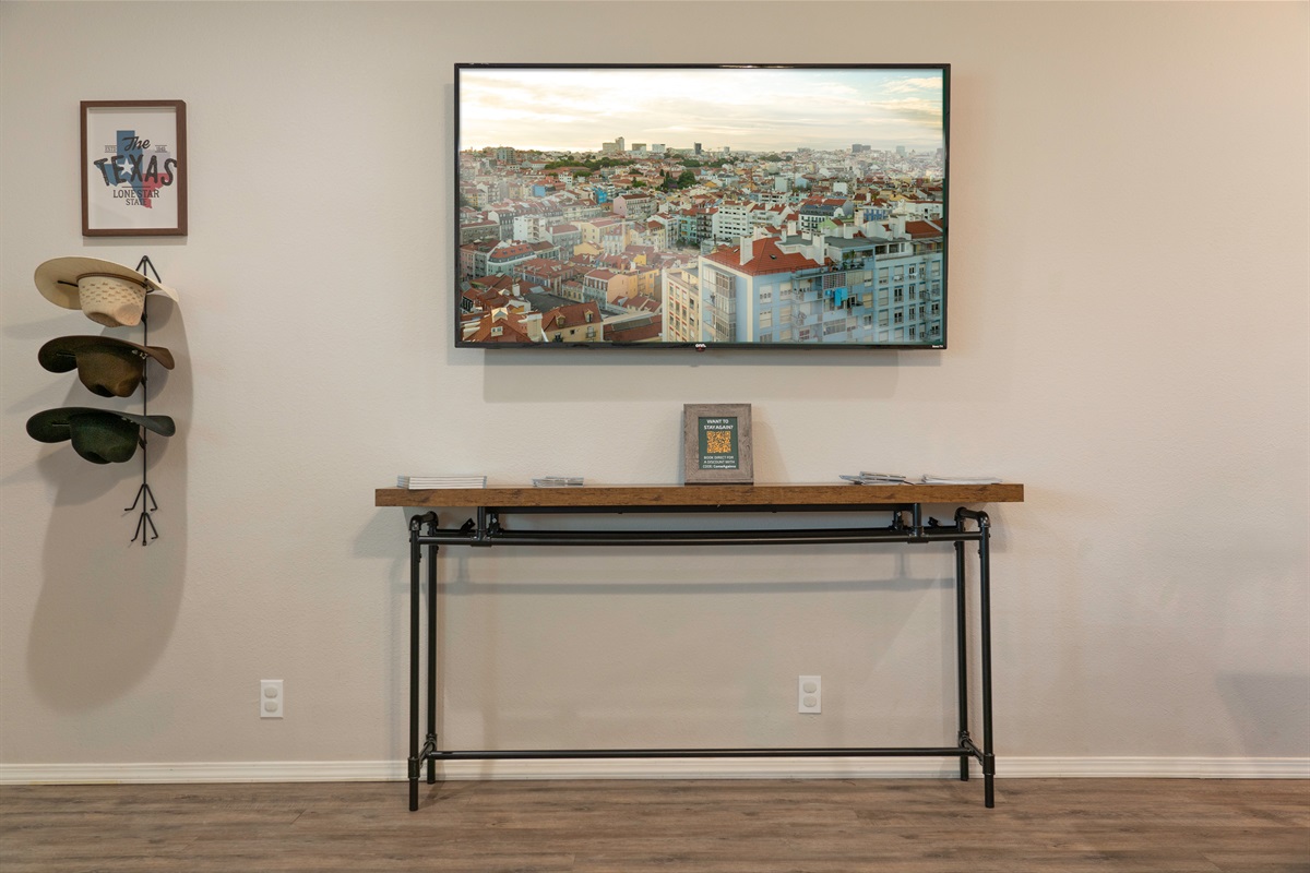 65" Roku TV in the living room