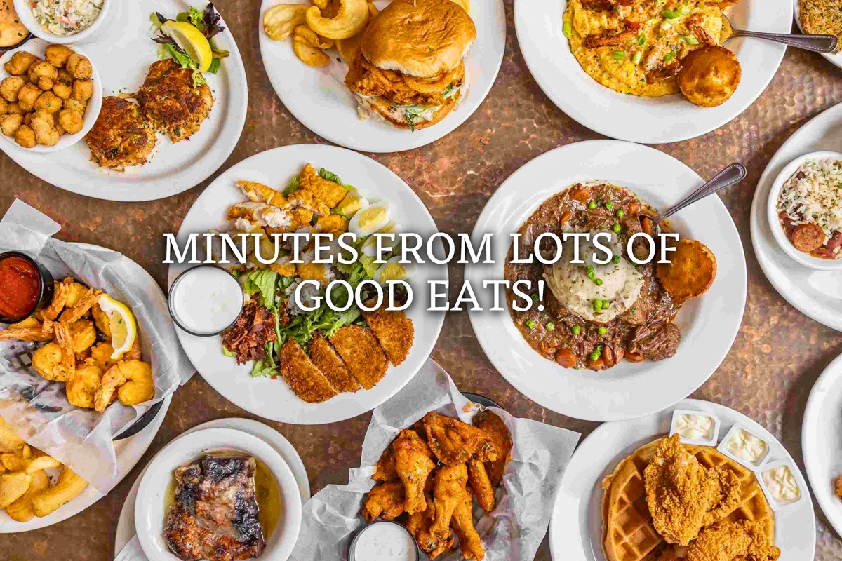 When it’s time to eat, you’ll find plenty of local spots serving up everything from fresh seafood to comfort favorites in a fun, laid-back setting.