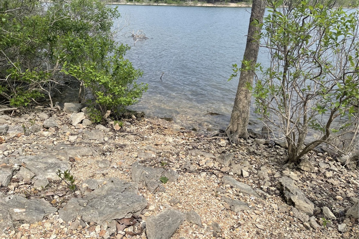 Lake access from Branson Cove Trail