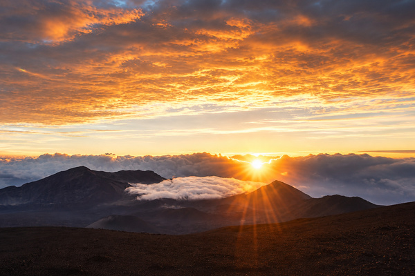 Sunrise from Haleakala Volcano